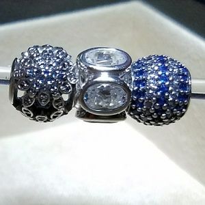 lot of 3 pandora charms